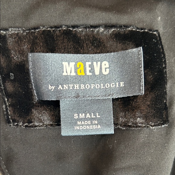 Maeve by Anthropologie Black Garment Sweetheart Velvet Mini Dress Size Small - Picture 2 of 13